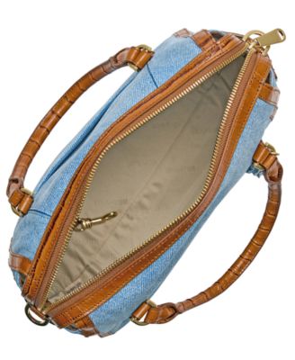 Micaela Starlit Denim Medium Satchel Bag