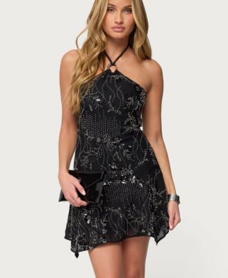 Women's Adria Bead & Sequin Mini Dress