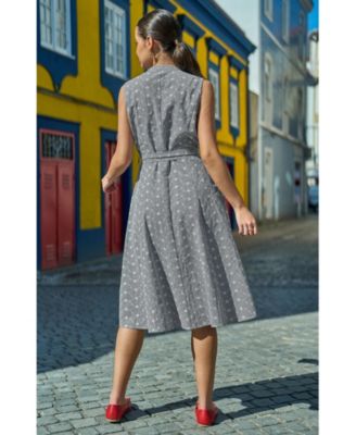 Women's Broderie Embroidered Shirt Dress