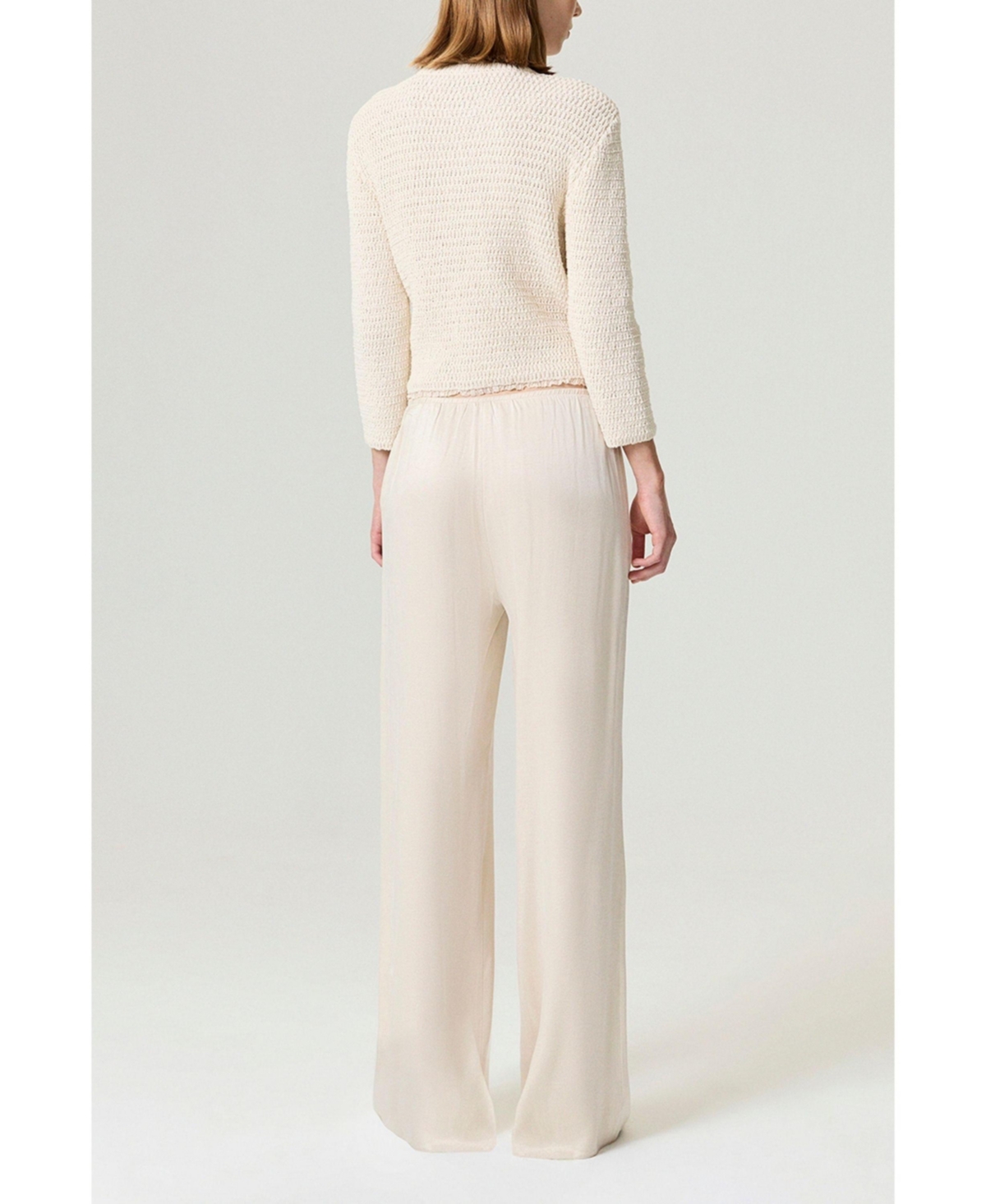 Nocturne Women's Textured Boucle Button Cardigan