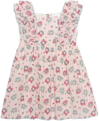 Girls' 2T-6X Sleeveless Square-Neck Dress