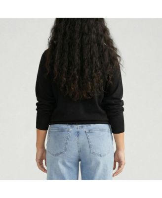Plus Size Fine Knit Crew Sweater
