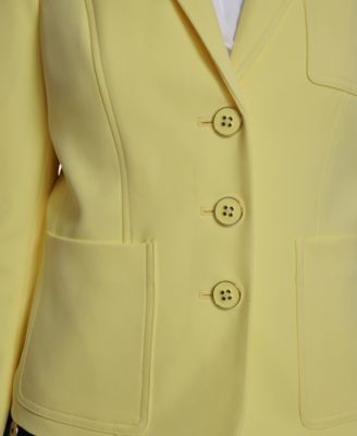 Women's Puff Sleeve Notch Collar Blazer