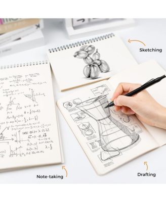 Metal Mechanical Pencil Set - 0.5mm & 0.7 mm Artist Pencil with 8 Tubes HB Lead Refills and 3 Erasers for Writing, Drawing