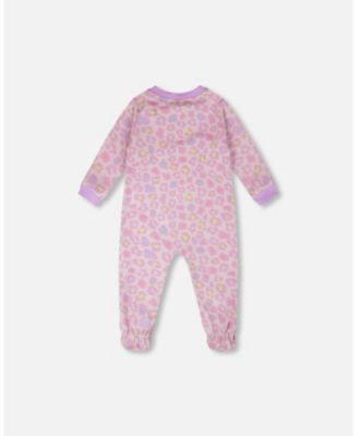 Baby Girls Cotton One-Piece Pyjama Animal Print