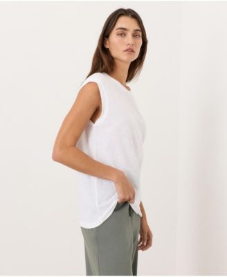 Women's Cotton Featherweight Slub Relaxed Muscle Tee