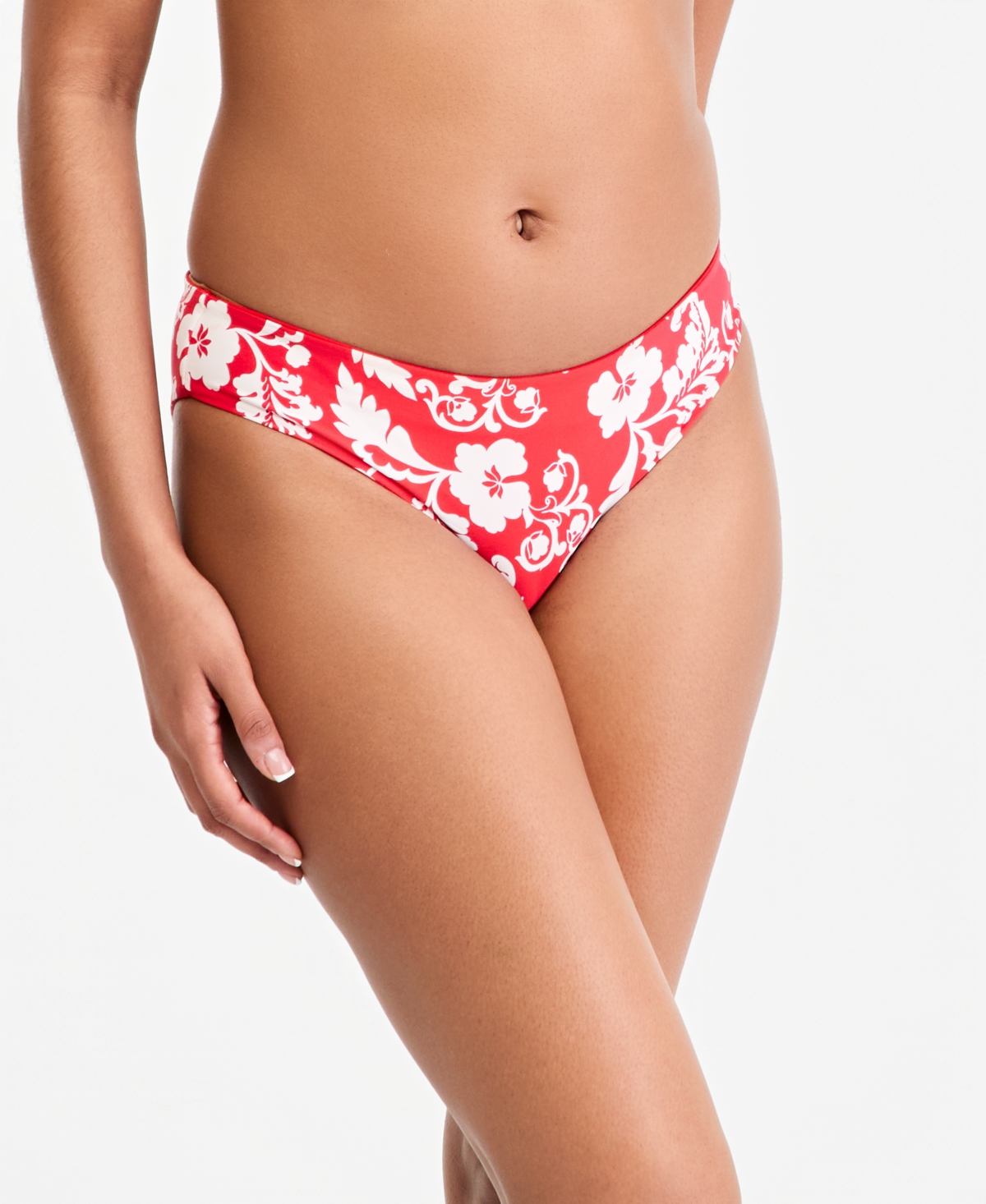 Roxy Juniors' Days Of Summer Hipster Full Bikini Bottoms In Red