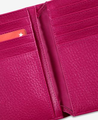 Softy Leather Framed Colorblock Wallet