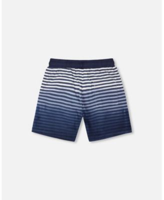 Baby Boys Cotton Shorts Gradient Stripes