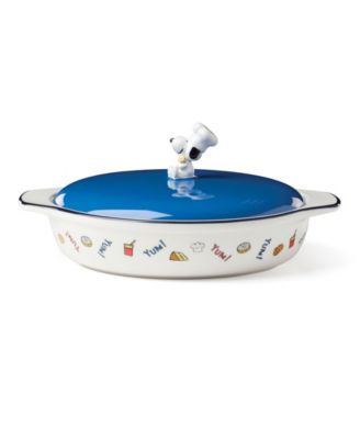 Chef Snoopy 40 oz. Covered Casserole Dish with Lid