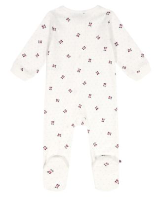 Baby Boys' Logo Print Zip-Up Footed Coverall