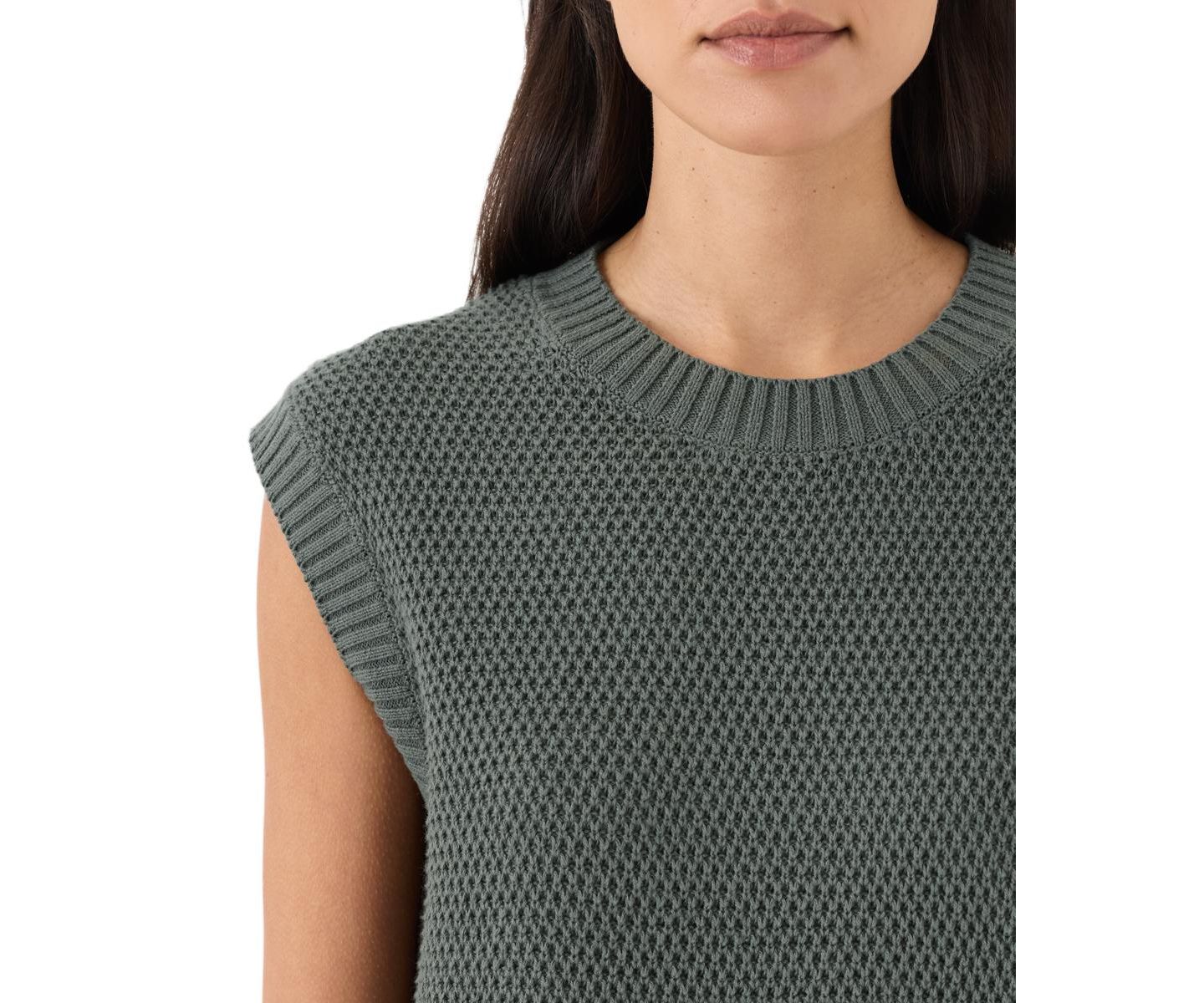 Женский топ Pact Organic Cotton Shoreline Relaxed Shell, цвет: Зелёный меланжевый — фото 2