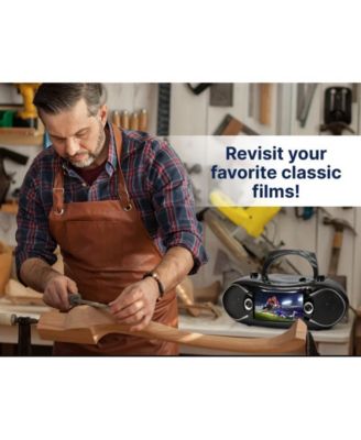 EDL-2870H Bluetooth Boombox DVD Player with 7'' LCD Screen, TV Tuner and Radio