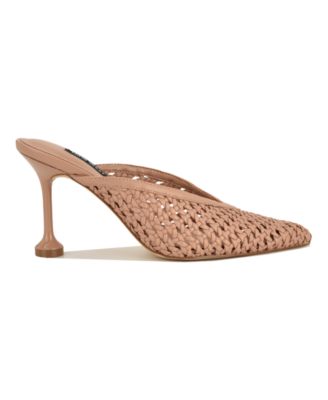 Women's Grasso Woven Tapered Heel Dress Mules