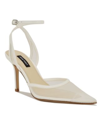 Women's Gullia Mesh Ankle Strap Stiletto Dress Pumps