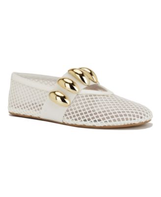 Women's Dorra Mesh Ornamented Mary Jane Dress Flats