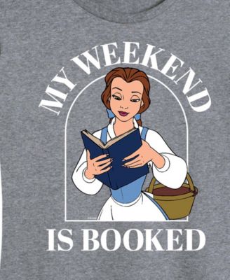 Plus Size Disney Princess Belle My Weekend Is Booked Graphic Crewneck T-Shirt