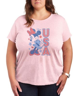 Plus Size Disney Minnie Mouse USA Short-Sleeve Graphic T-Shirt