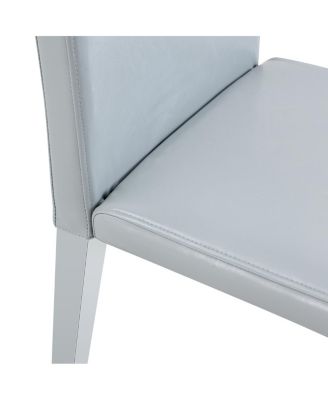 Minimalist PU Leather Accent Chair with Sturdy Metal Legs