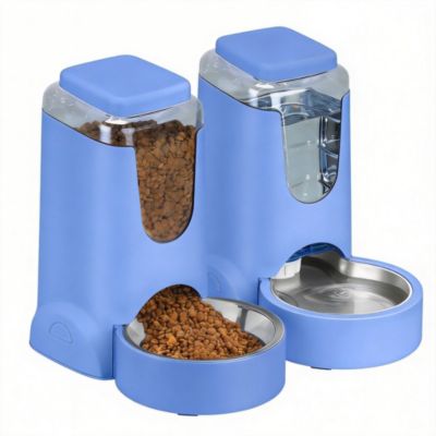Automatic Pet Feeder & Water Dispenser for Small Medium Dogs Cats