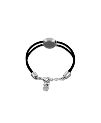 Black Leather Eye Bracelet
