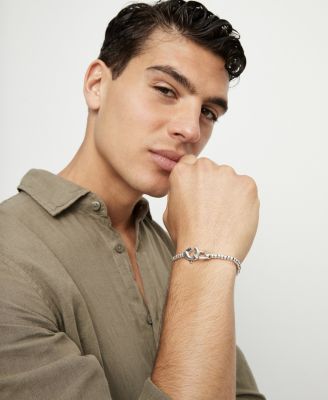 Small Beaded and Interlocked Carabiner Bracelet