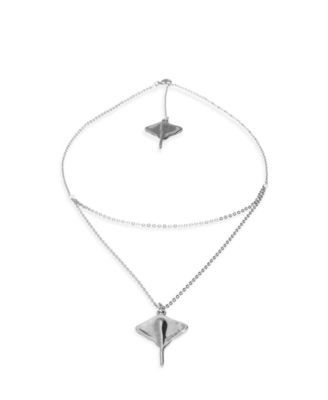 Double Short Chain Pendant Necklace