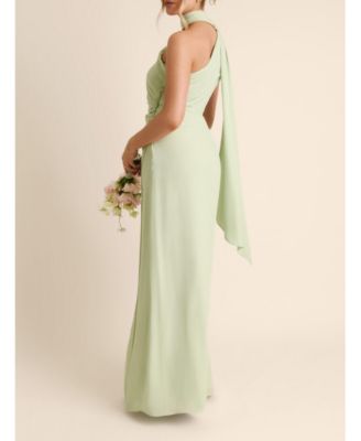 Women's One Shoulder Chiffon Bridesmaid Dress