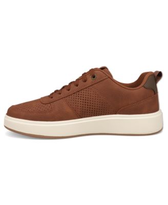 Men's Laser Removable-Insole Lace-Up Casual Sneakers