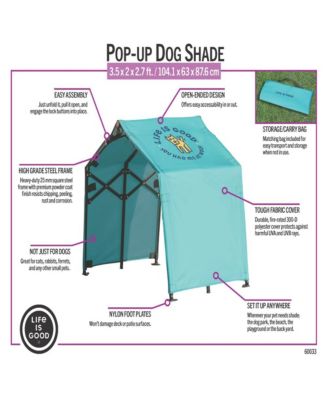 Outdoor 3.5' Outdoor Pet Shade, Versatile Pet Canopy Pop-Up Shade Tent For Dogs, Cats, Small Animals And Livestock, You Had Me At Woof