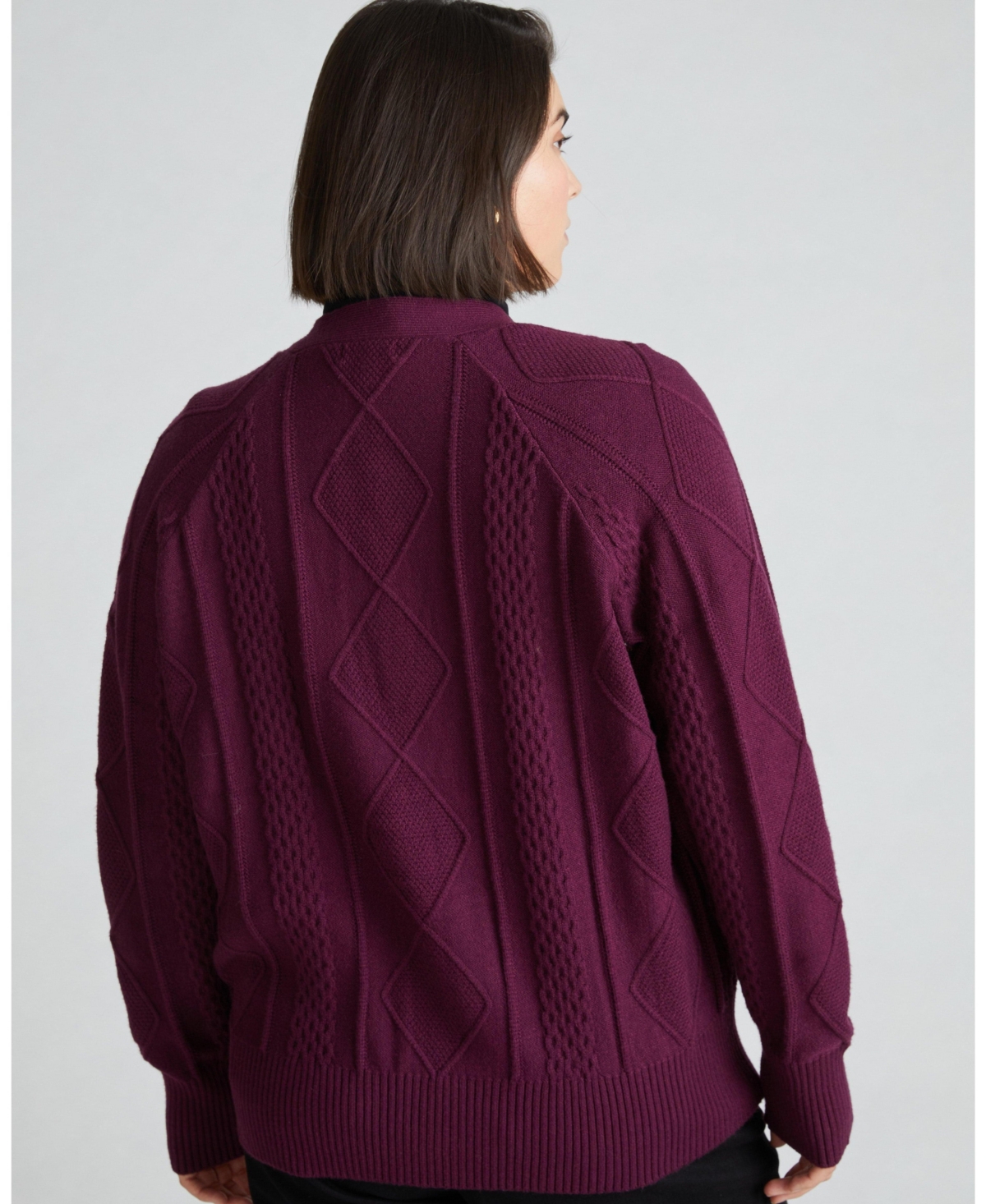 Universal Standard Plus Cable Knit Cardigan