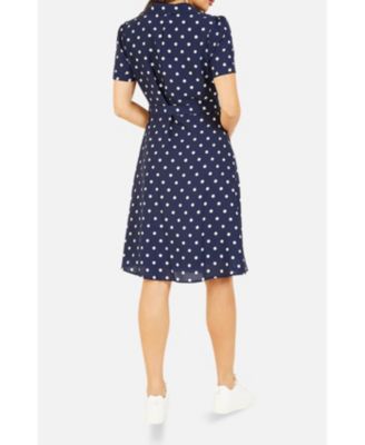 Women's Retro Shirt Polka Dot Dress