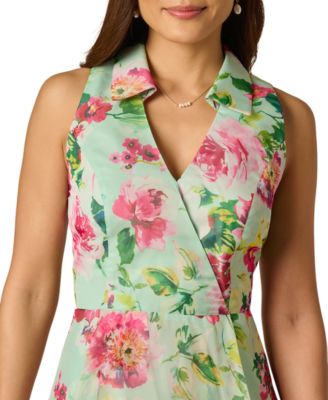 Women’s Printed High-Low Midi Dress