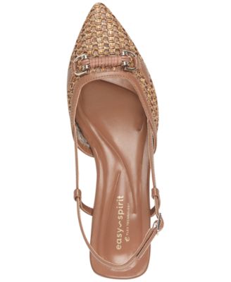 Women's Hetty eFlex Woven Slingback Kitten Heel Pumps