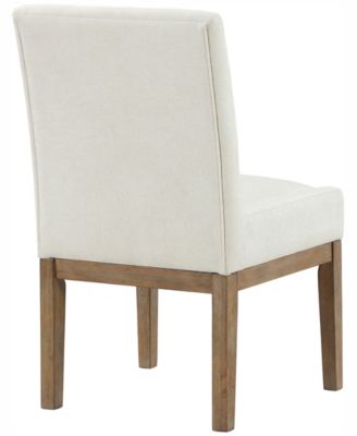 Macai 9-Pc. Wood Dining Set (Rectangular Table + 8 Upholstered Side Chairs)