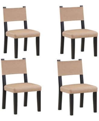 Macai 4-Pc. Faux Leather Side Chair Set