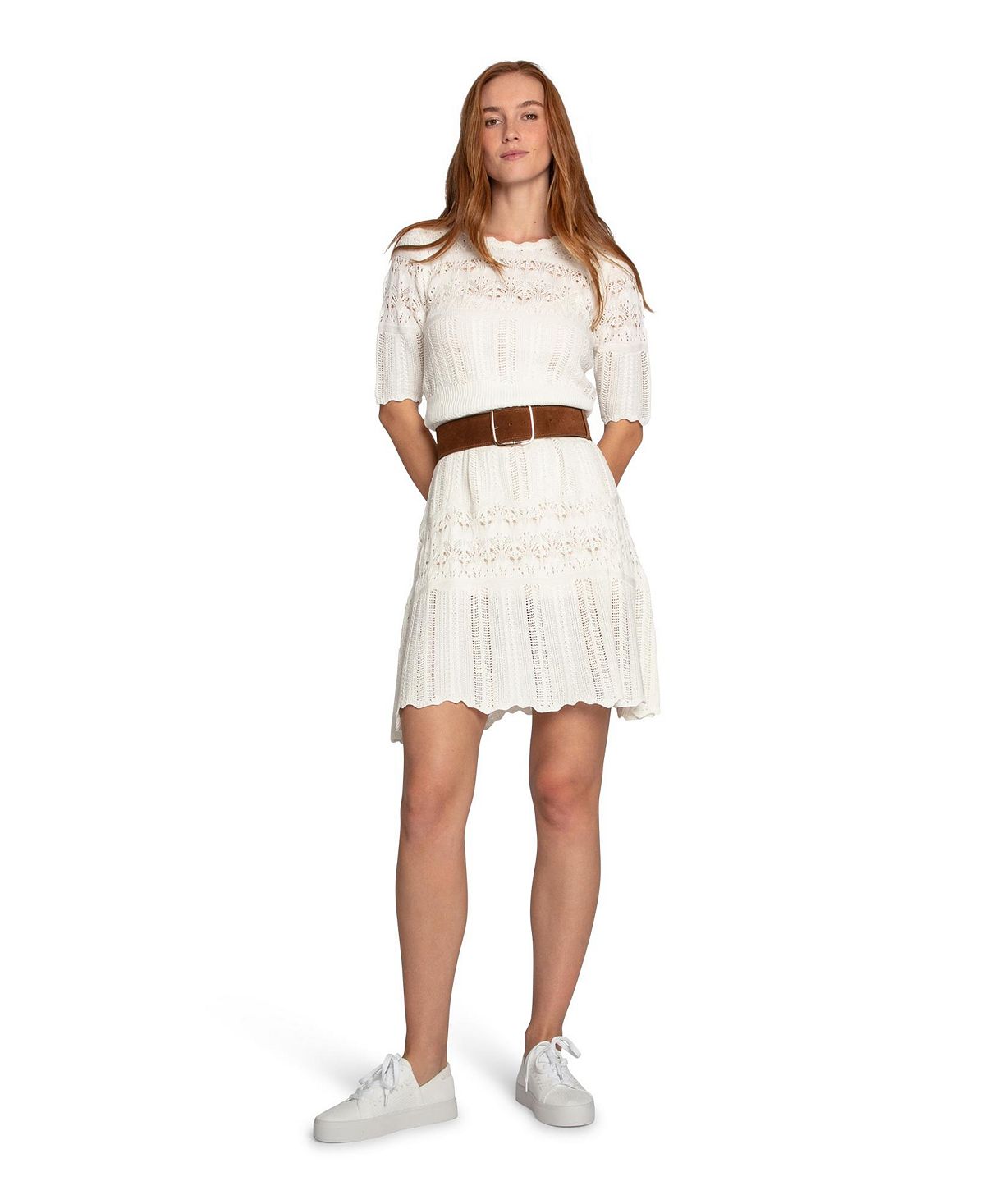 Belle & Bloom Women's Everbloom Crochet Mini Dress view 7 — MAYCSS fashion products