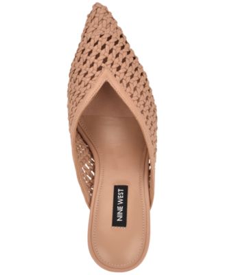 Women's Grasso Woven Tapered Heel Dress Mules