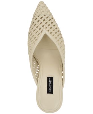 Women's Grasso Woven Tapered Heel Dress Mules