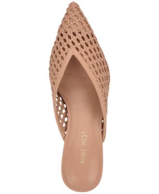 Women's Amelli Woven Kitten Heel Dress Mules