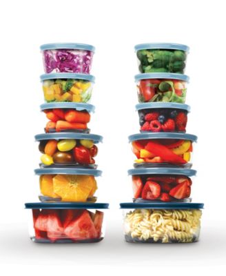 24 Piece Glass Food Storage Set
