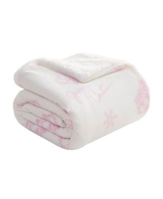 Plush Reversible Sherpa Throw, 50" x 60"