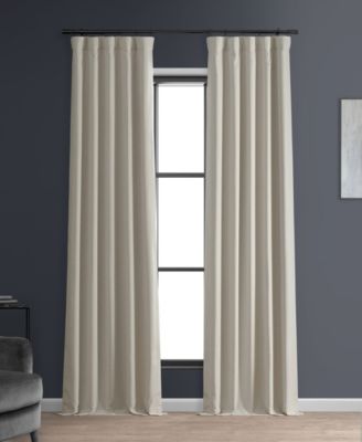 Faux Linen Hotel Blackout Curtain