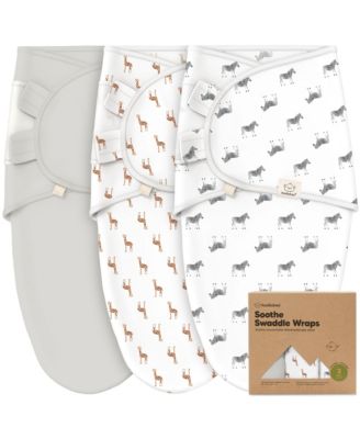 3pk Soothe Baby Swaddle, Organic Baby Swaddle Sleep Sacks, Newborn, Infant Swaddle Sack