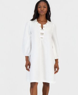 knee length dresses for ladies Lillian Linen Shift Dress main image 1