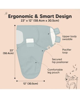 3pk Soothe Baby Swaddle, Organic Baby Swaddle Sleep Sacks, Newborn, Infant Swaddle Sack