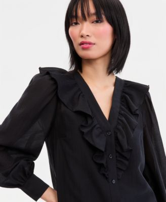 Women's Black Blouses | Macy's