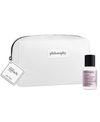 Free philosophy Pouch and Mini Ultimate Miracle Worker Body Serum with any $75 philosophy Purchase