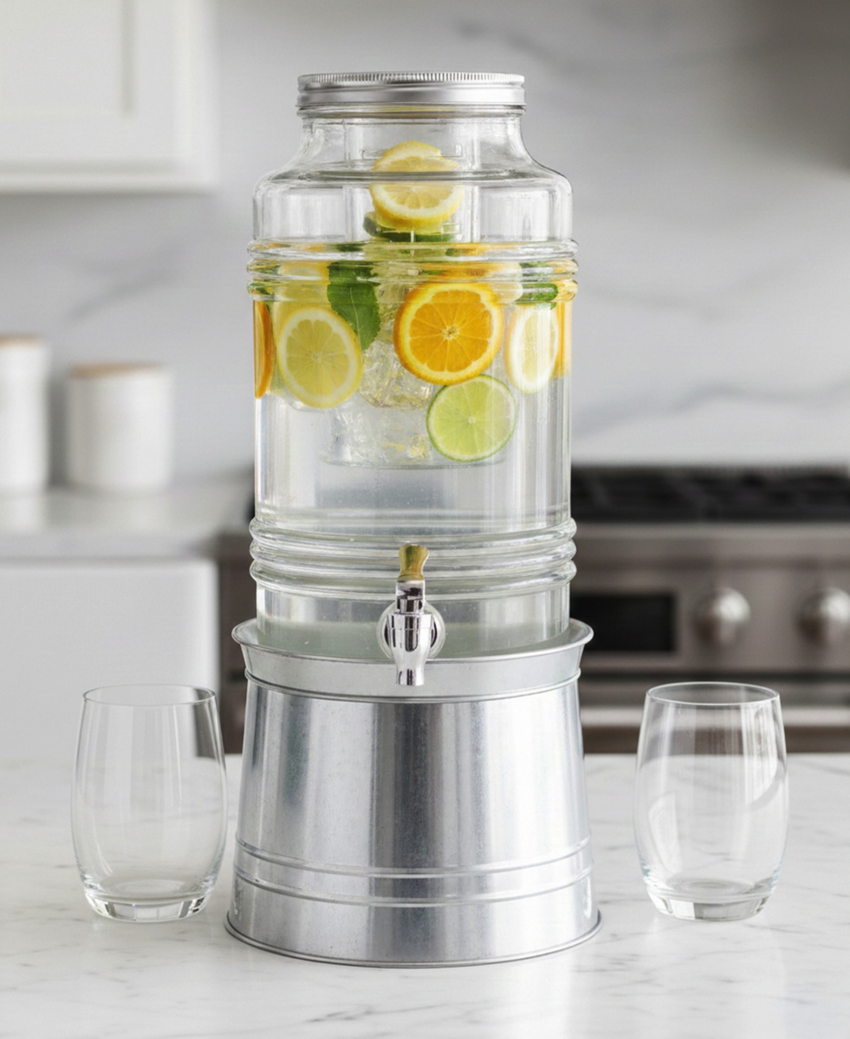 Circleware Breeze Beverage Dispenser with Ice Insert 2.4 Gallon