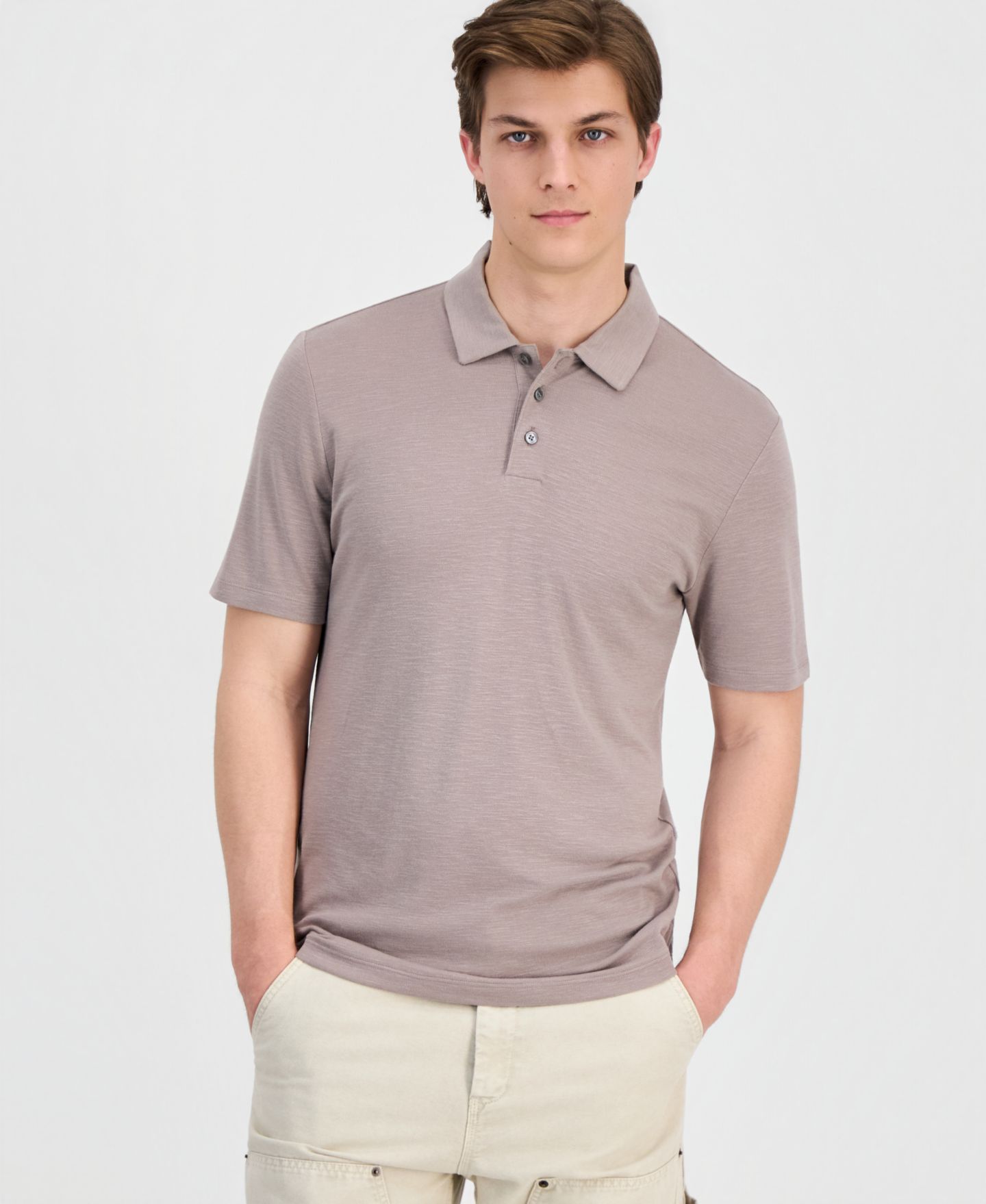 Мужское поло Hugo Boss Dulinen Polo Shirt, цвет: Пастельный коричневый — фото 1